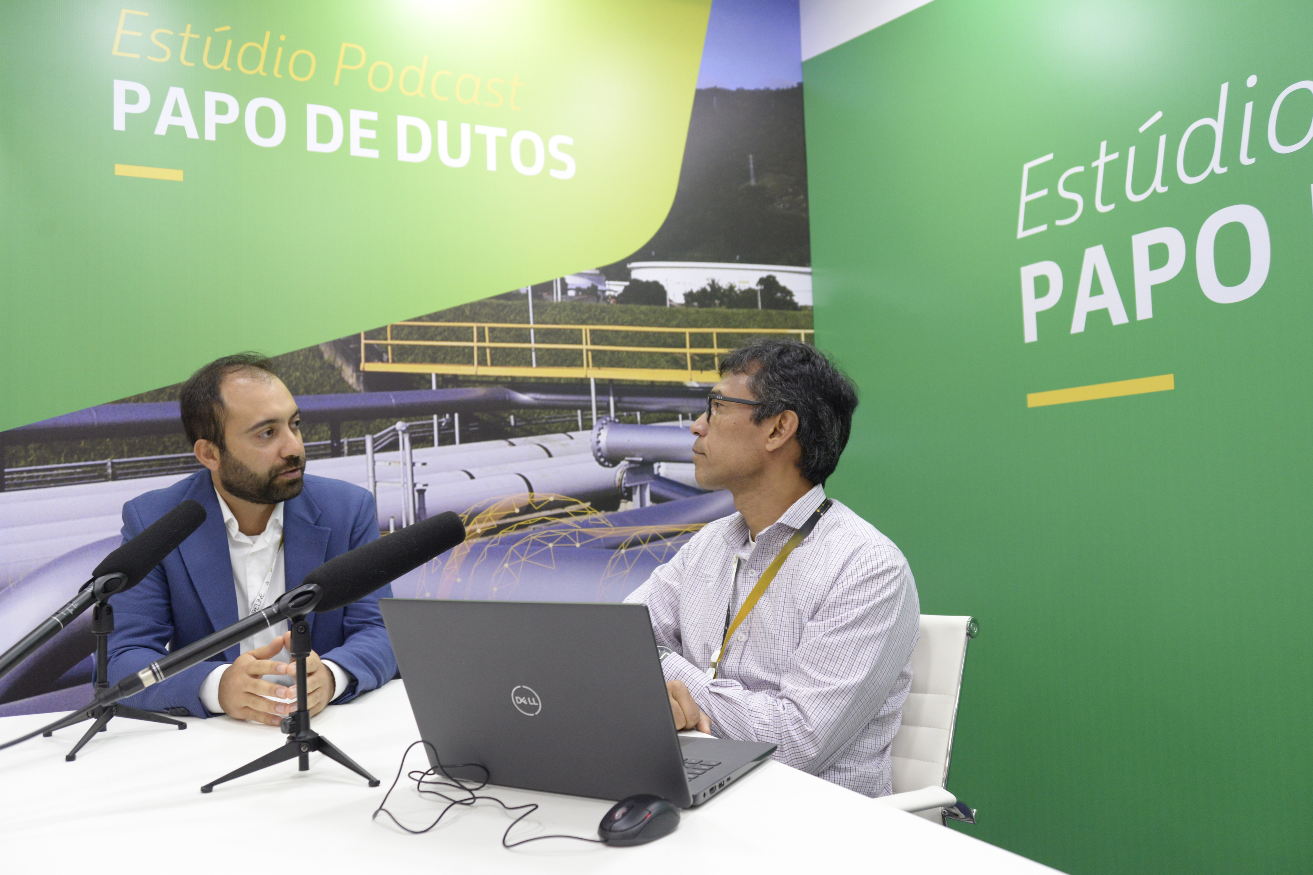Papo de Dutos: podcast foi gravado em espaço exclusivo da Transpetro na Rio Pipeline